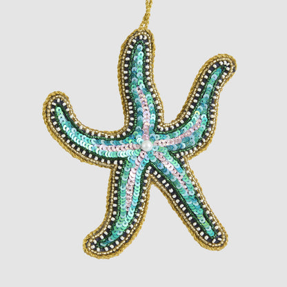 Glimmer Sequin Starfish Decoration
