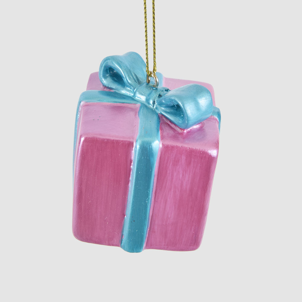 Metallic Present Decoration Fuchsia