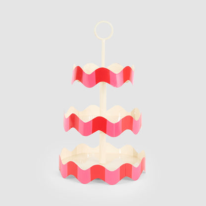 Ciao Bella 3 Tier Stand Red & Pink