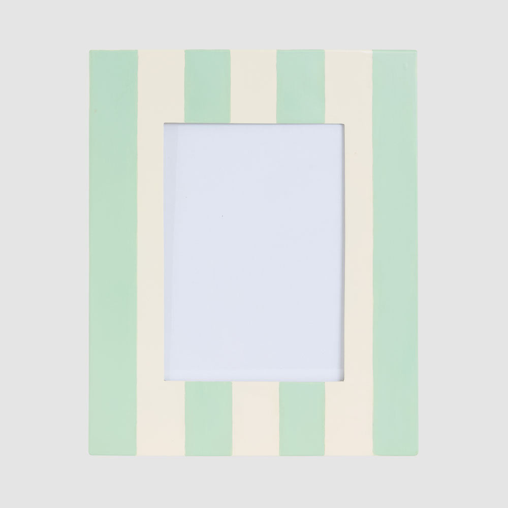 Ciao Bella Photo Frame Green & White