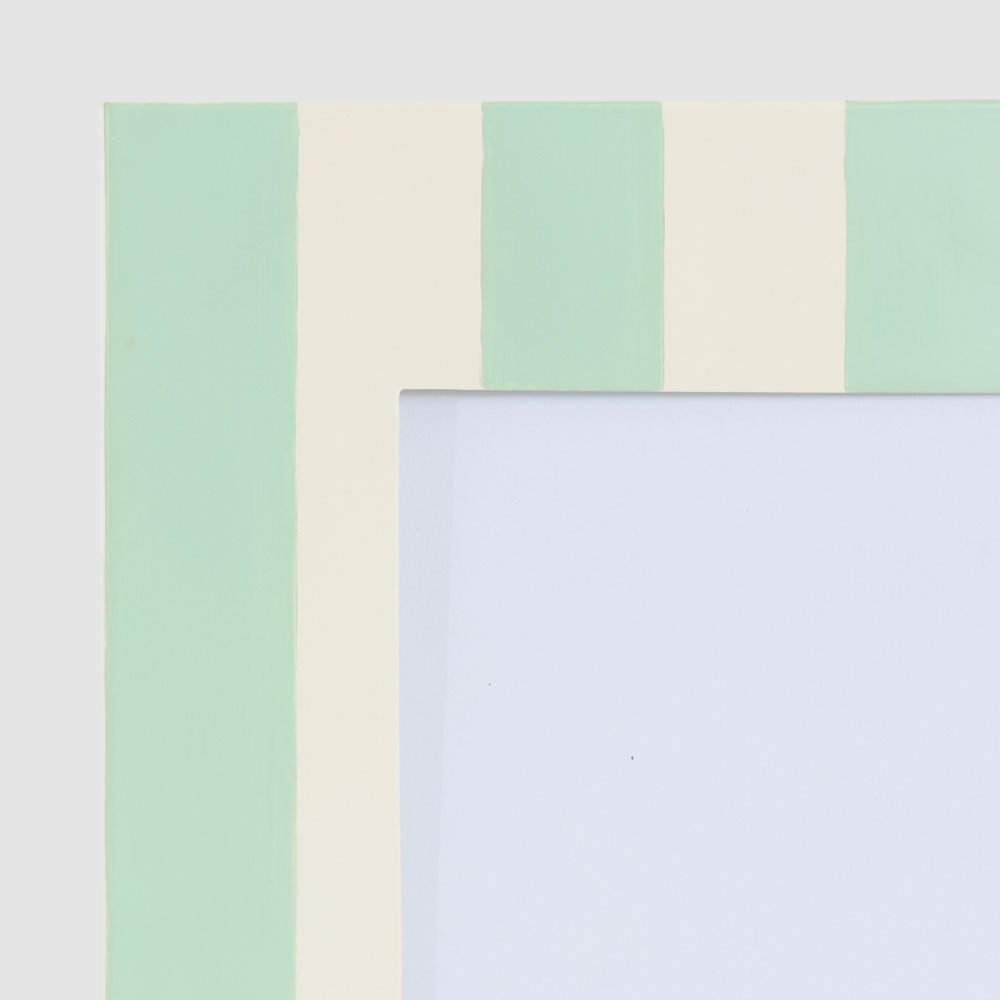 Ciao Bella Photo Frame Green & White