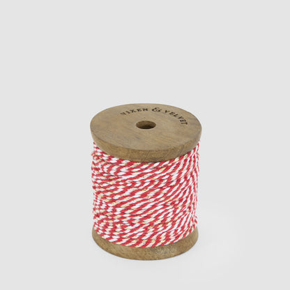 Candy Cane Golden Woven String 10m