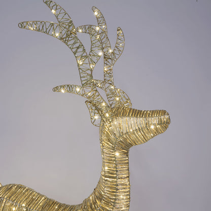 Wrapt Light Up Golden Reindeer Small