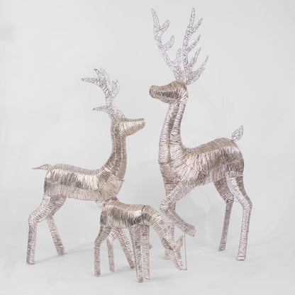 Wrapt Light Up Golden Reindeer Small