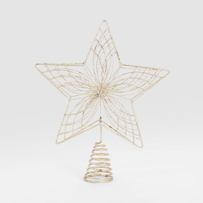 Web Gilded Star Tree Topper