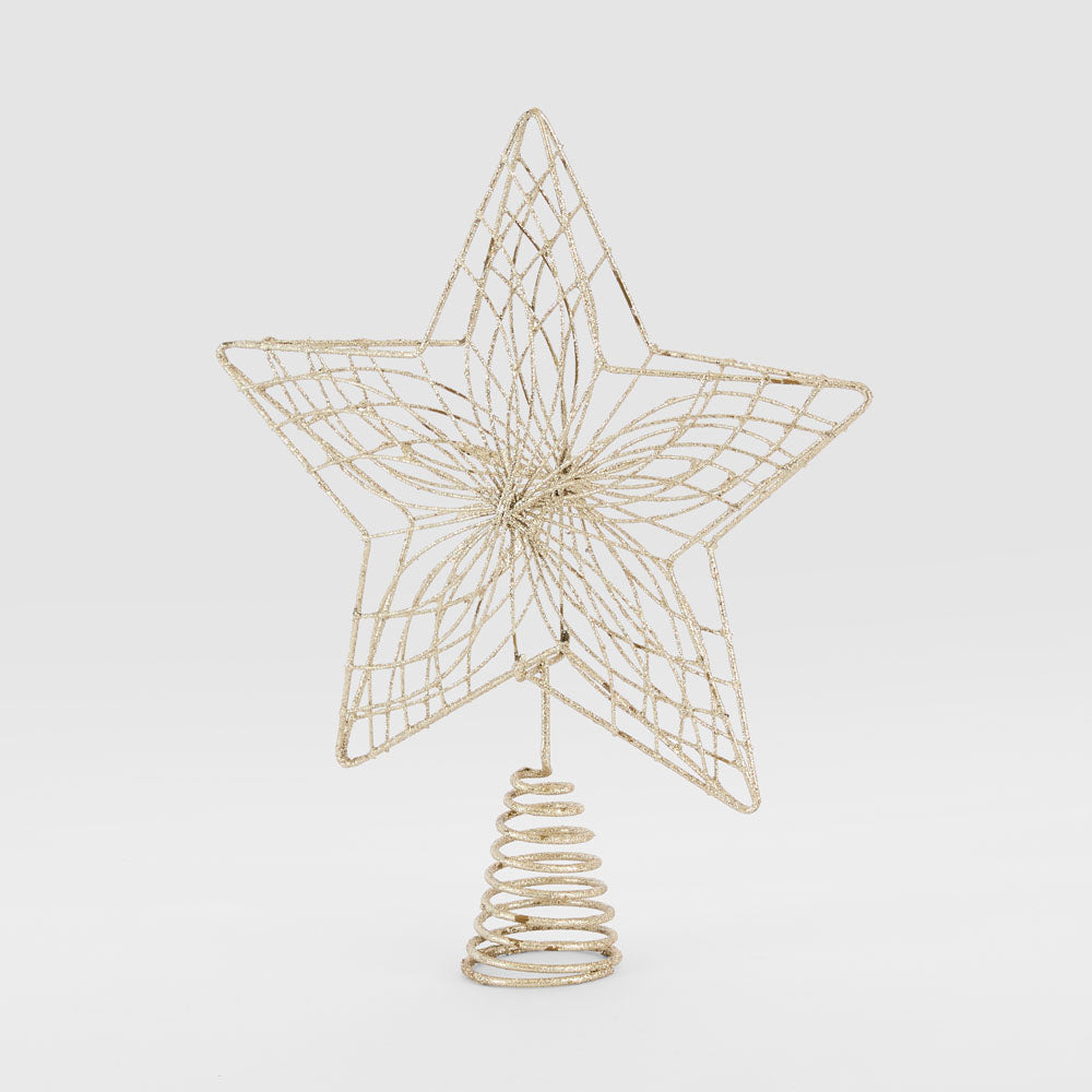 Web Gilded Star Tree Topper