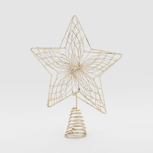 Web Gilded Star Tree Topper