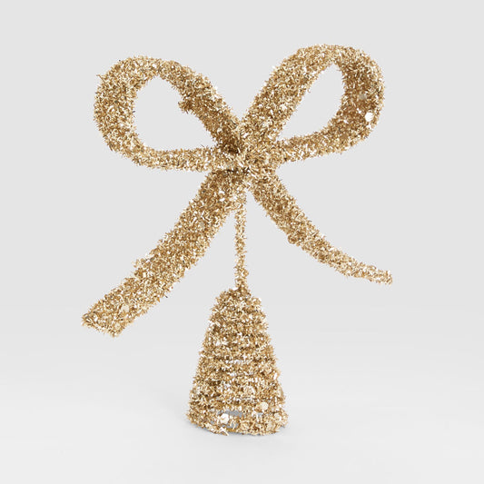 Golden Bow Tree Topper