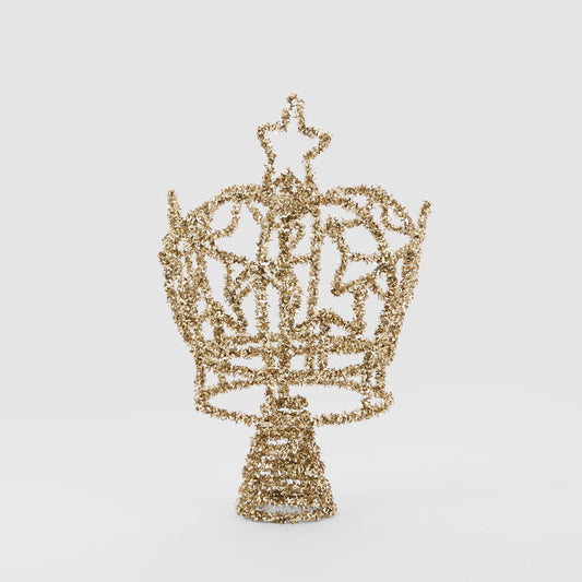 Vintage Tinsel Crown Decoration Small