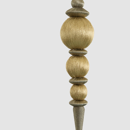 Silk Finial Champagne & Gold