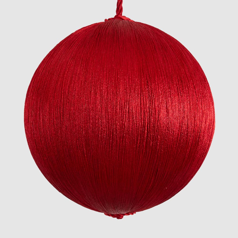 Silk Bauble Large Red