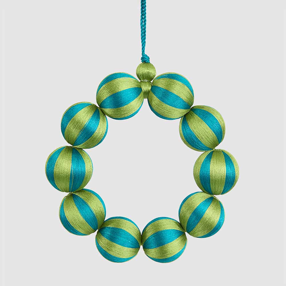 Bauble Wreath Small Emerald & Green