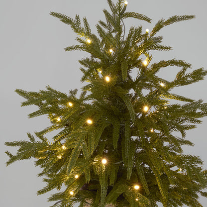 Soft-Touch Potted Light Up Tree with Basket 60cm