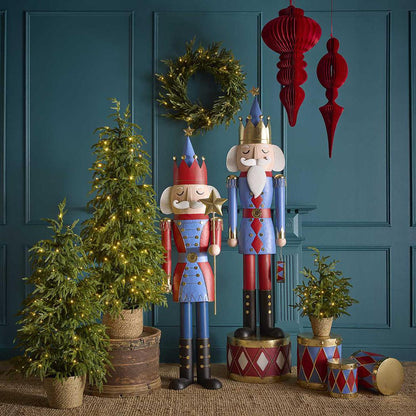 Soft-Touch Potted Light Up Tree with Basket 60cm