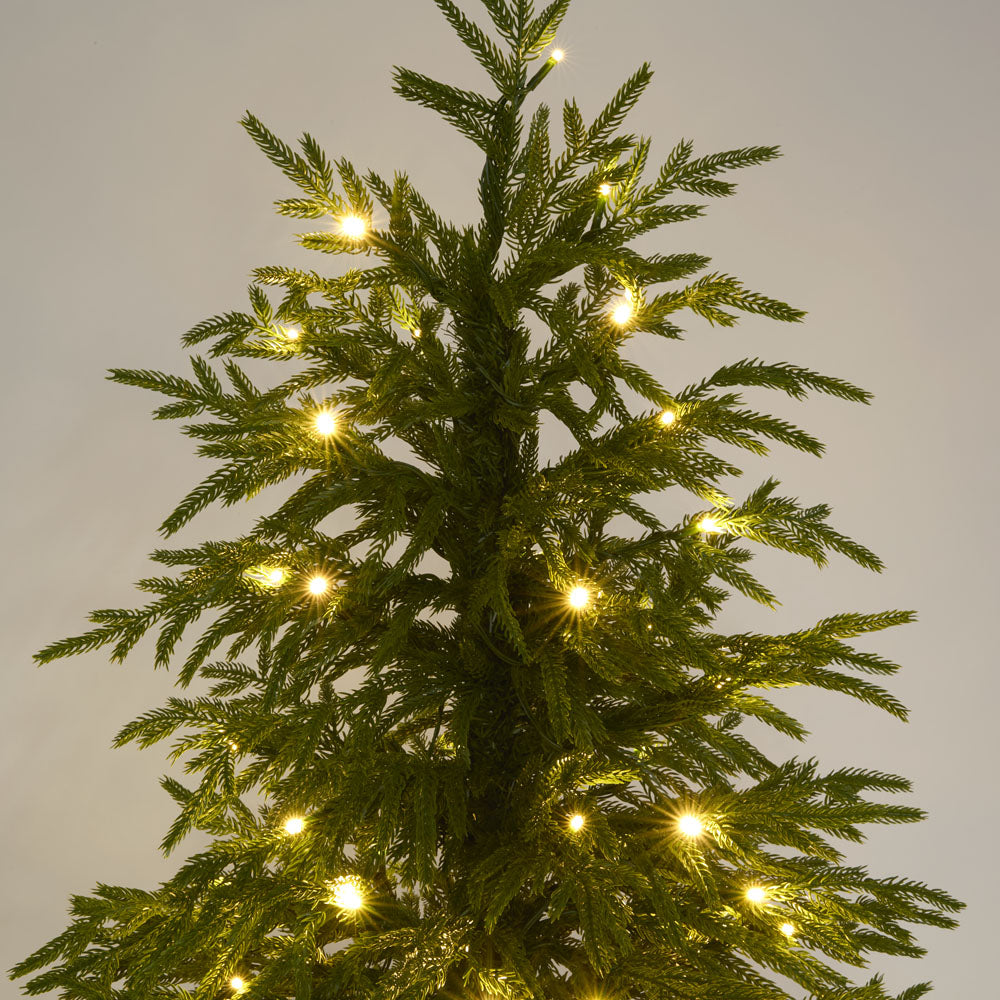 Soft-Touch Potted Light Up Tree with Basket 120cm