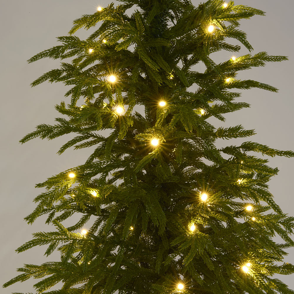 Soft-Touch Potted Light Up Tree with Basket 150cm