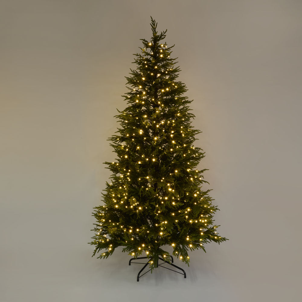 Soft-Touch Light Up Christmas Tree 240cm with 600 LED with Foot Pedal