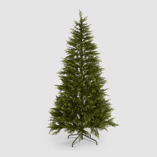 Soft-Touch Light Up Christmas Tree 240cm with 600 LED with Foot Pedal