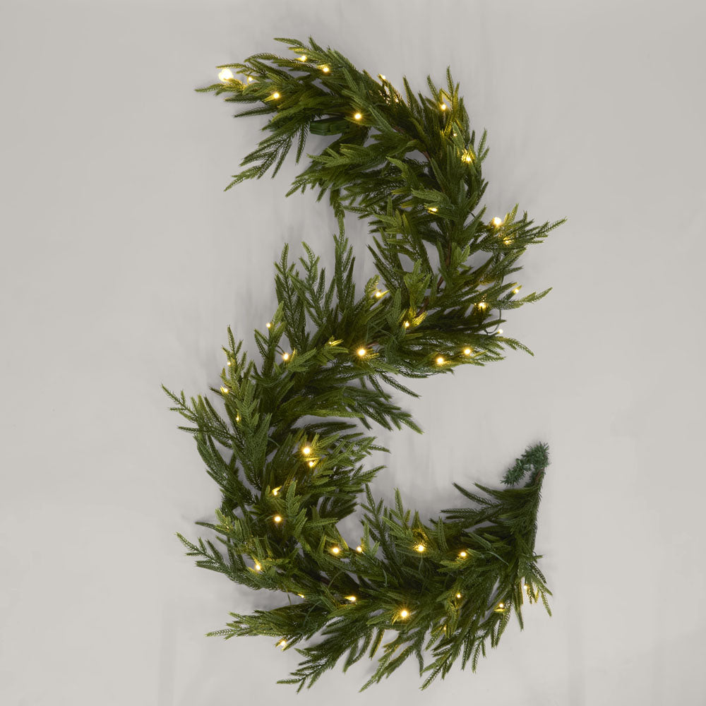 Soft-Touch Light Up Garland 180cm