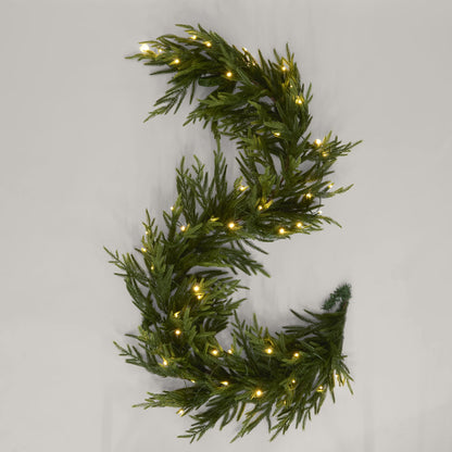 Soft-Touch Light Up Garland 180cm