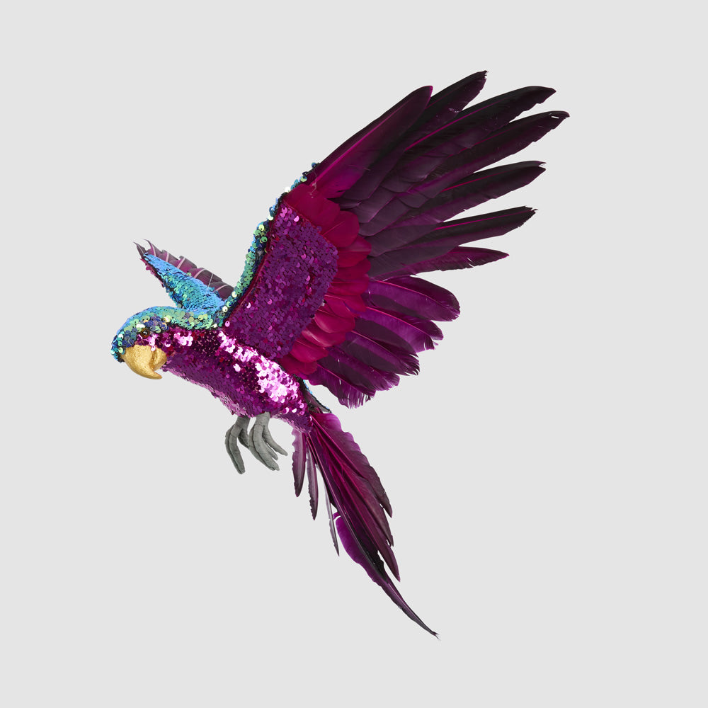 Amora Sequin Flying Parrot Small