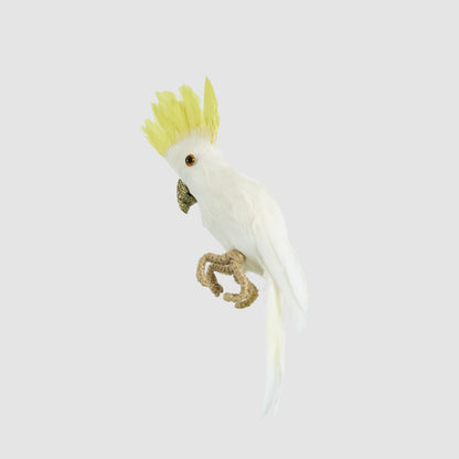 Mini Yellow Crested Cockatoo Hanging Bird