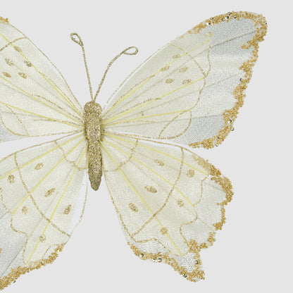 Jasmir Clip on Butterfly Cream