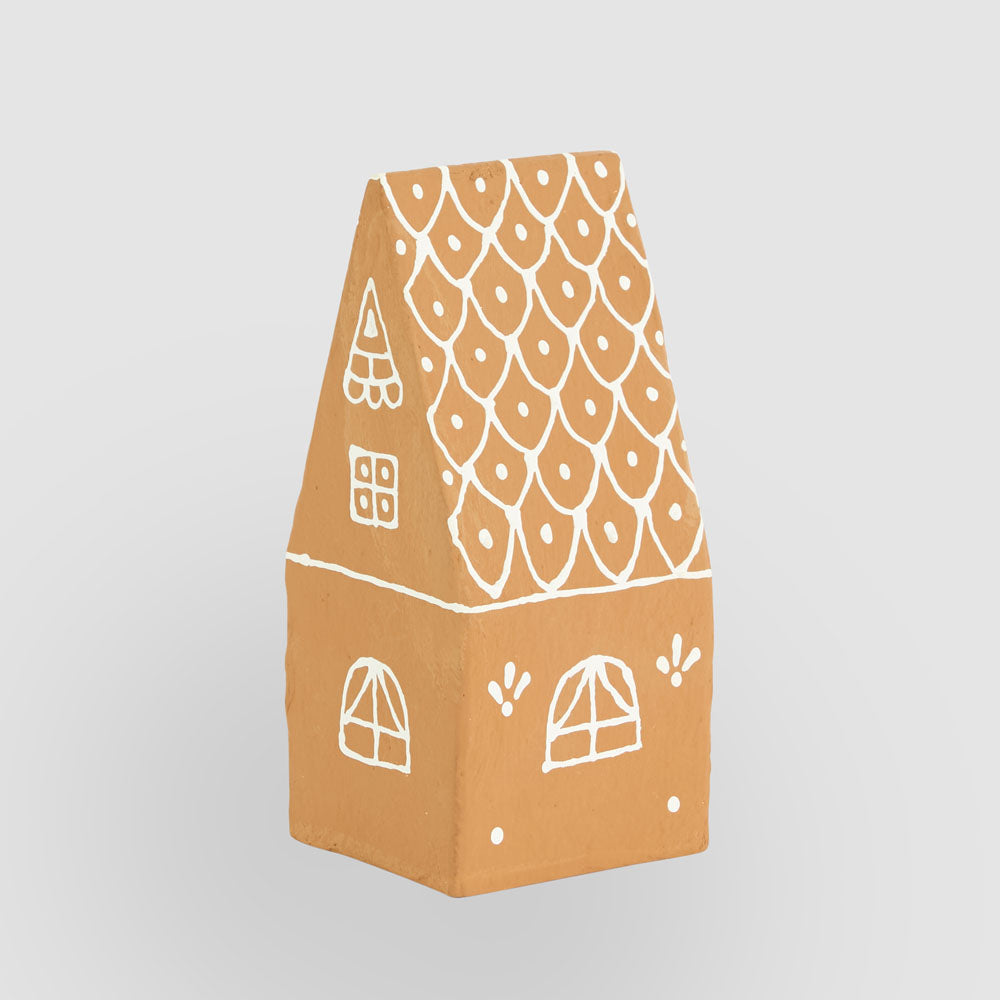 Mache Pitched Gingerbread House