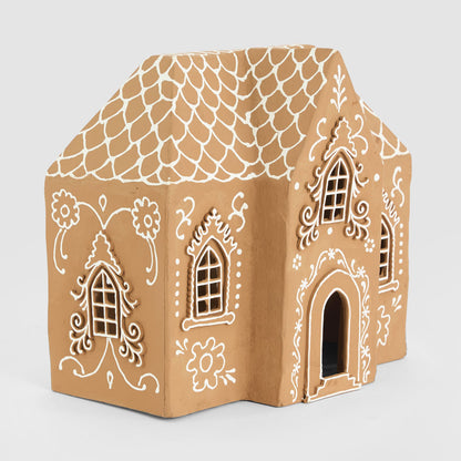 Mache Grand Gingerbread House