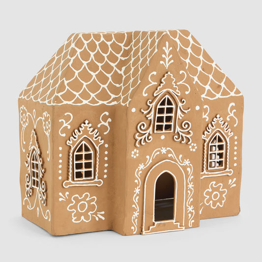 Mache Grand Gingerbread House