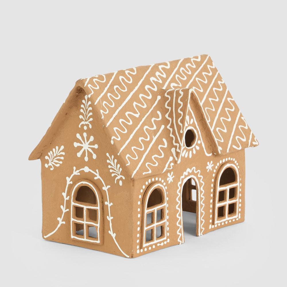 Mache Gingerbread Cottage