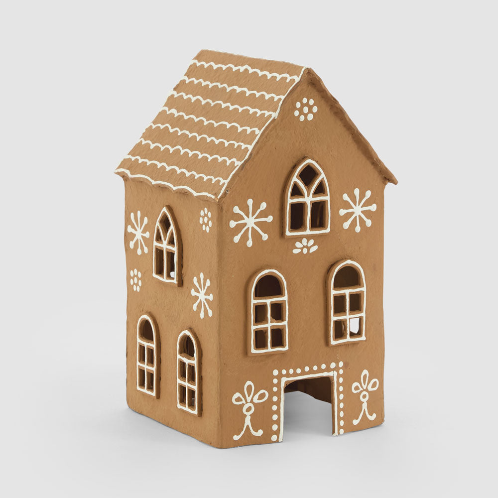 Mache Tall Gingerbread House – Florabelle Living
