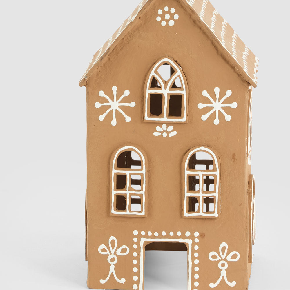 Mache Tall Gingerbread House