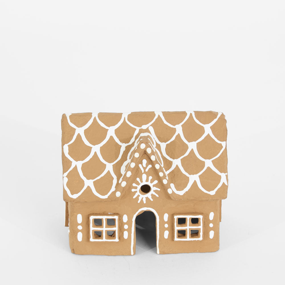 Mache Sweet Gingerbread Cottage