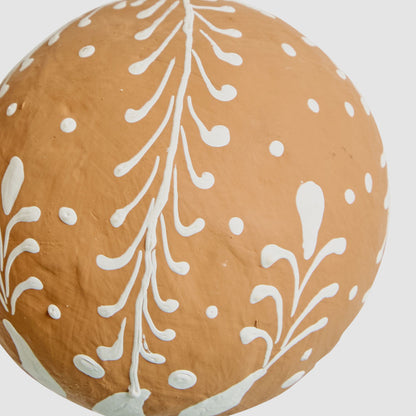 Mache Leafy Gingerbread Bauble