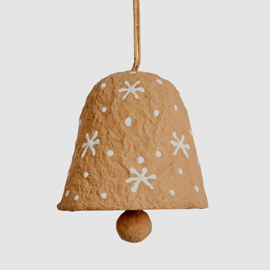 Mache Starry Gingerbread Bell
