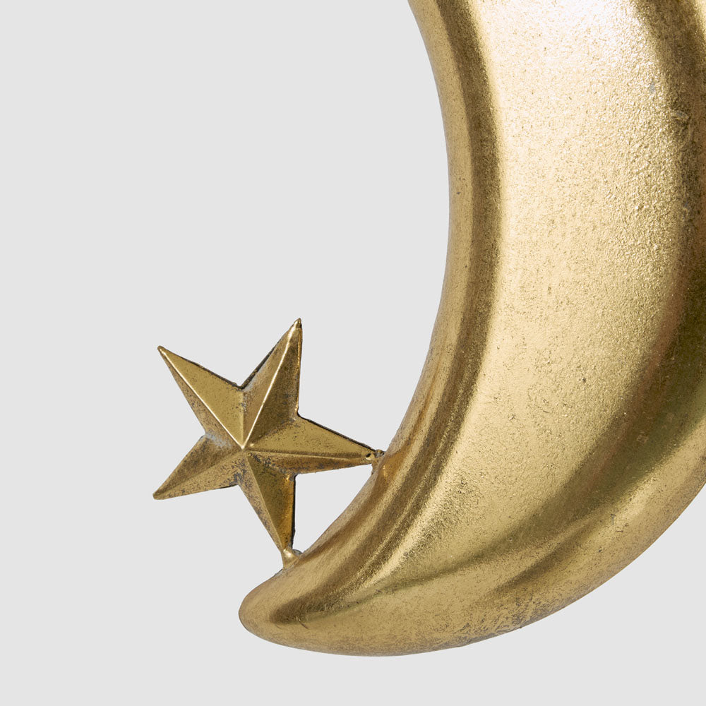 Golden Moon Crescent Decoration Large