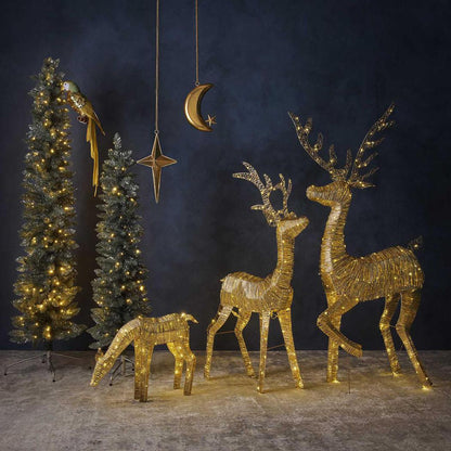 Golden Moon Crescent Decoration Large