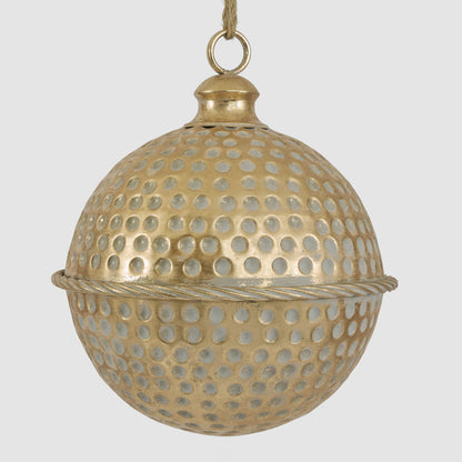 Dimple Hanging Bell Gold 30cm