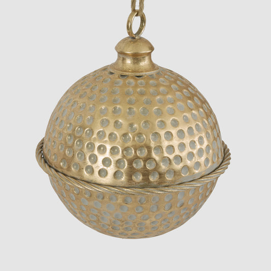 Dimple Hanging Bell Gold 30cm
