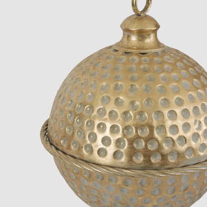 Dimple Hanging Bell Gold 30cm