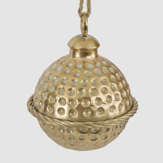 Dimple Hanging Bell Gold 20cm