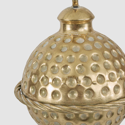 Dimple Hanging Bell Gold 20cm