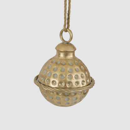 Dimple Hanging Bell Gold 15cm