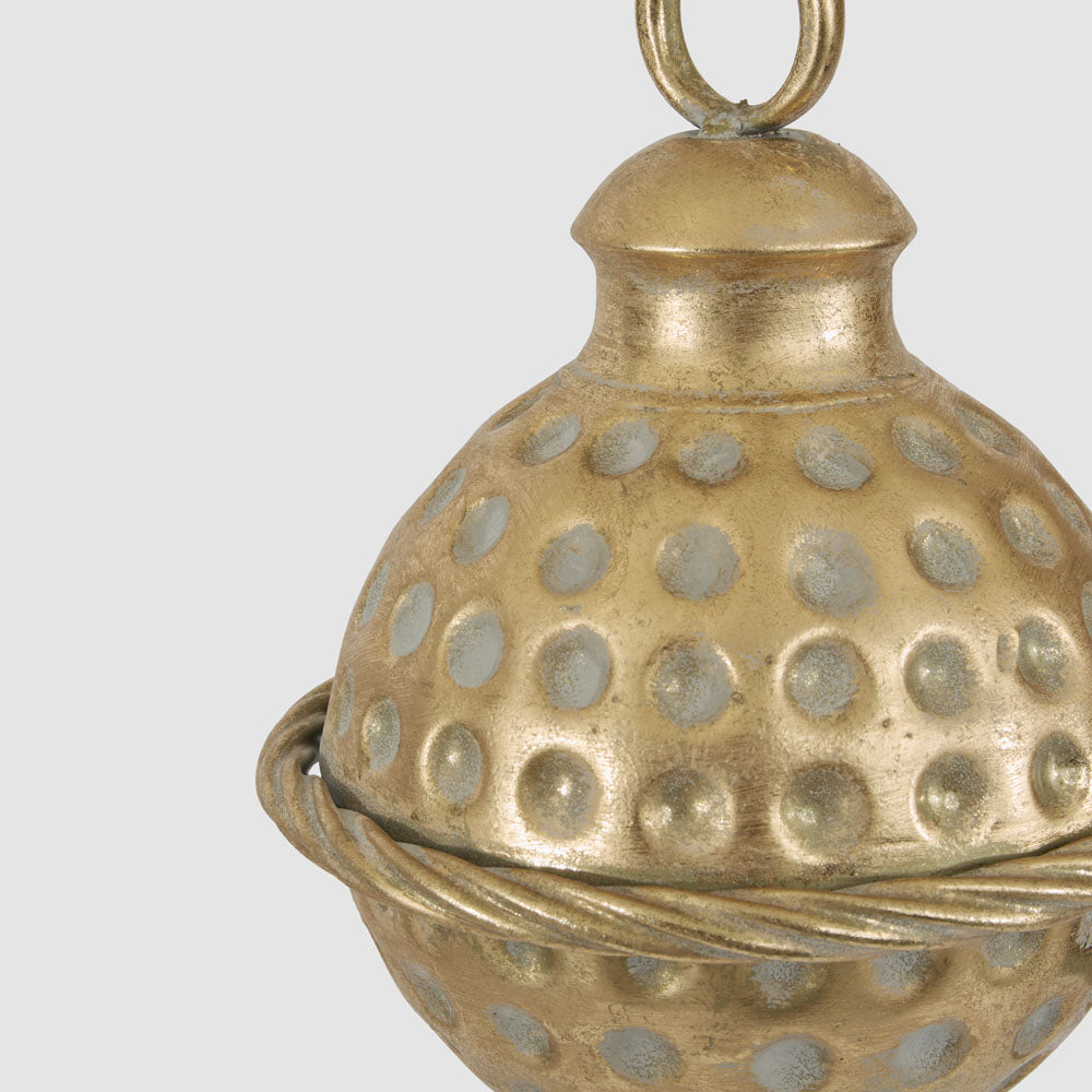 Dimple Hanging Bell Gold 15cm