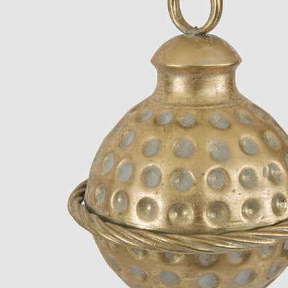 Dimple Hanging Bell Gold 15cm