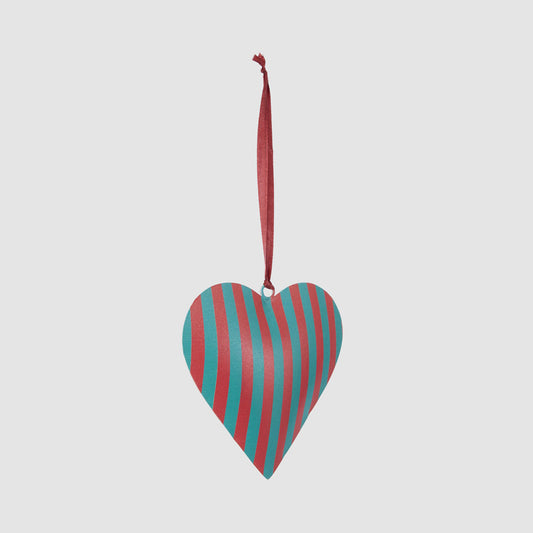 Noel Hand Painted Heart Tree Decoration