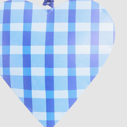 Joy Hand Painted Heart Tree Decoration Blues