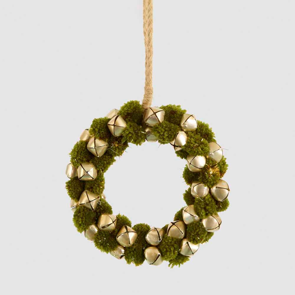 Grenier Pompom Mini Hanging Wreath