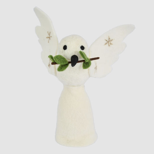 Peace Dove Felt Tree Topper